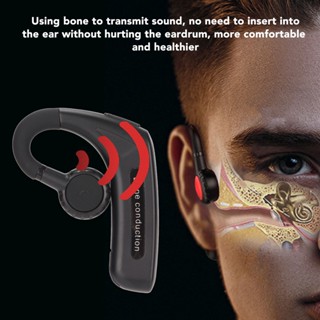 Player kingdom หูฟัง Bluetooth Bone Conduction สเตอริโอบลูทูธ 5.0 แฮนด์ฟรีไร้สายมัลติฟังก์ชั่นหูฟังสำหรับคนหูหนวก