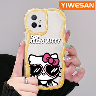 เคสโทรศัพท์มือถือแบบนิ่ม ใส กันกระแทก ลายการ์ตูนเฮลโลคิตตี้ สําหรับ วีโว่ y55 y75 5G y55s 2023 y33s 2023 y33e y52t y30 t1 5G iqoo z6