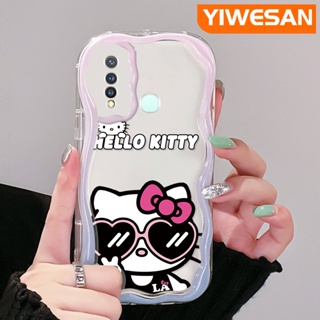 เคสโทรศัพท์มือถือแบบนิ่ม ใส กันกระแทก ลายการ์ตูนคิตตี้ สําหรับ VIVO Y19 Y5s