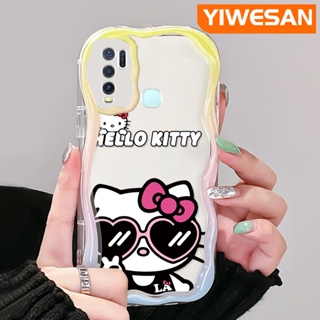 เคสโทรศัพท์มือถือแบบนิ่ม ใส กันกระแทก ลายการ์ตูนเฮลโลคิตตี้ สําหรับ VIVO Y30 Y30i Y50