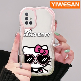 เคสโทรศัพท์มือถือแบบนิ่ม ใส กันกระแทก ลายการ์ตูนเฮลโลคิตตี้ สําหรับ Samsung galaxy A72 4G A72 5G A71