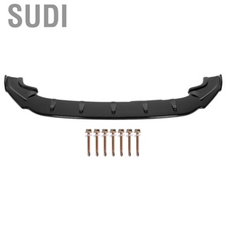 Sudi Front Bumper Lip Spoiler Splitter Glossy Black For Maxton V.1 Style Volkswagen Golf 7/7.5 GTI R 2013 2014 2015 2016-2020