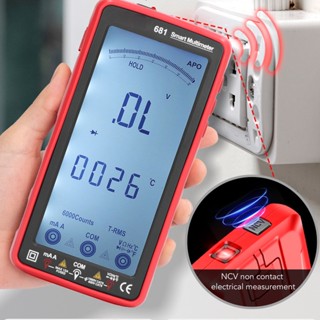 ShiZi NCV มัลติมิเตอร์แบบไม่สัมผัส Anti Burning อัตโนมัติ LCD เต็มหน้าจอ มัลติมิเตอร์อัจฉริยะ Volt Amp Meter