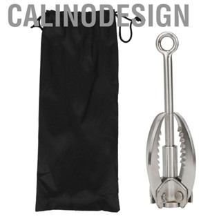 Calinodesign 01 02 015 Folding Grappling Hook Stainless Steel With Bag For