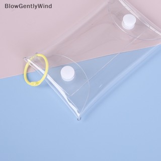 Blowgentlywind กระเป๋าใส่เหรียญ แบบใส ขนาดเล็ก กระเป๋าใส่กุญแจ ลิป หูฟัง กระเป๋าใส่เหรียญ BGW