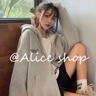 Alice  เสื้อผ้าผู้ญิง แขนยาว เสื้อฮู้ด คลุมหญิง สไตล์เกาหลี แฟชั่น  ins fashion Korean Style High quality A28J0ZM 36Z230909