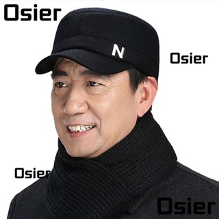 Osier1 หมวกเบสบอลลําลอง ป้องกันหู ปรับขนาดได้ ให้ความอบอุ่น สําหรับผู้ชาย