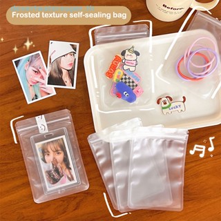 Dws ขายดี ถุงซีลใส เนื้อแมตต์ สําหรับใส่อาหาร ลูกอม ชา ผลไม้ การ์ดรูปภาพ 10 ชิ้น