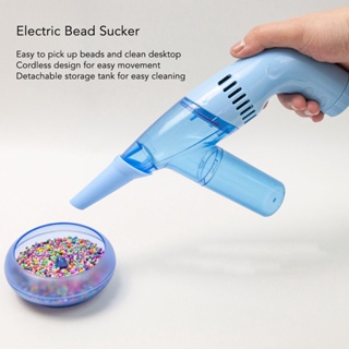 Intelligent Security Electric Bead Sucker Cordless Beading Tool Handheld Bead Suction Machine for DIY Jewelry Making