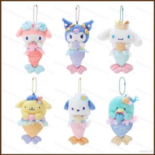 Gp41 ตุ๊กตา Sanrio Mermaid Series Kuromi Melody Hangyodon Cinnamoroll Pachacco ของเล่นสําหรับเด็ก PG41