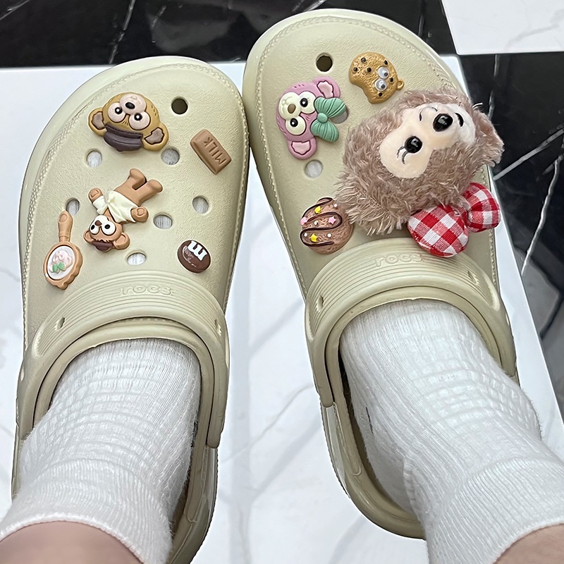 หัวเข็มขัด ลายการ์ตูน StellaLou Crocs Jibbitz 3D ถอดออกได้ อุปกรณ์เสริม สําหรับรองเท้า Crocs