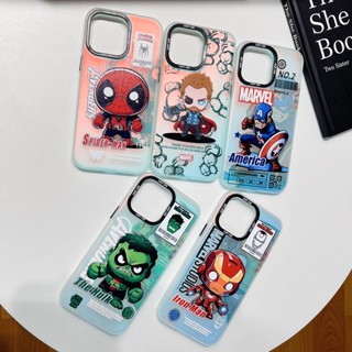 เคสโทรศัพท์มือถือ ลายการ์ตูนสไปเดอร์แมน กัปตันอเมริกา เดอะฮัลก์ ไอรอนแมน น่ารัก สําหรับ Samsung Galaxy A13 4G M13 5G A04S A04 A04E A03 M04 F04 S23 S23 Plus S23 Ultra A34 5G A54 5G