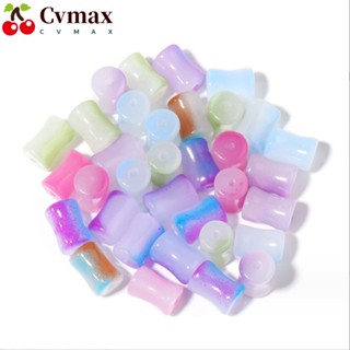 Cvmax ลูกปัดแก้ว หลากสี สุ่มสี สําหรับทําสร้อยข้อมือ 90 ชิ้น