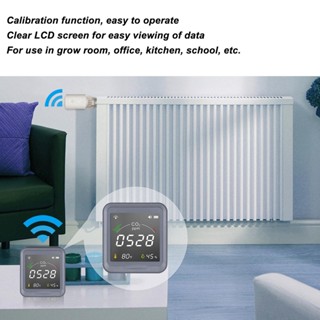 Good Work 3 in 1 WiFi Smart Sensor Detector CO2 อุณหภูมิความชื้น LCD Air Quality Monitor