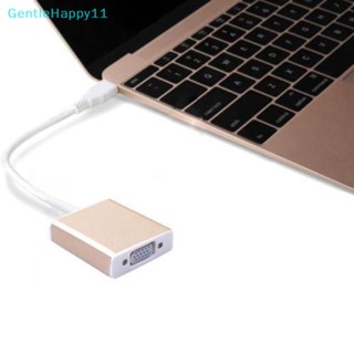 Gentlehappy อะแดปเตอร์สายเคเบิล Type C เป็น VGA ตัวเมีย USB 3.1 เป็น VGA สําหรับ PC 1 ชิ้น