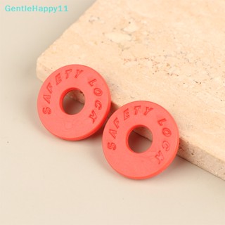 Gentlehappy บักเกิลล็อกสายคล้องคอกีตาร์ ยางนิ่ม กันลื่น 2 ชิ้น