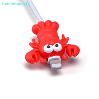 Gentlehappy ตัวถนอมสายชาร์จ USB ลายการ์ตูน สําหรับ iPhone