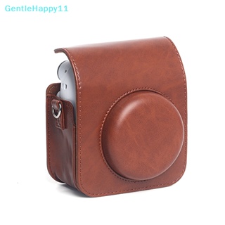 Gentlehappy เคสกระเป๋าใส่กล้อง หนัง PU พร้อมสายคล้องไหล่ สําหรับ Instax Mini 12