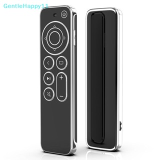 Gentlehappy เคส TPU ขอบเงิน ใส ป้องกันรอยขีดข่วน กันตก สําหรับ Apple TV 4K HD