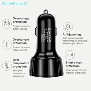 Gentlehappy หัวชาร์จในรถยนต์ QC3.0 4USB 5V-12V ชาร์จเร็ว คุณภาพสูง สําหรับผลิตภัณฑ์ดิจิทัล