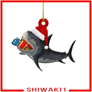 [Shiwaki1] จี้ฉลาม พร้อมเชือกแขวน สําหรับตกแต่งต้นคริสต์มาส ห้องอาหาร