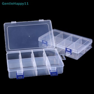 Gentlehappy al กล่องพลาสติกใส ขนาดใหญ่ 20*13.5*4.5 ซม. 8 ช่อง สําหรับใส่เครื่องมือช่าง