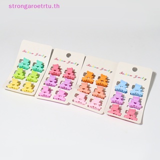 Strongaroetrtu กิ๊บติดผม ลายดอกไม้ ไม่เป็นอันตราย สําหรับเด็ก 6 ชิ้น ต่อชุด