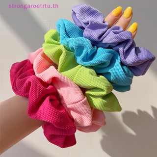 Strongaroetrtu ยางรัดผมน่ารัก สีพื้น เครื่องประดับ สําหรับเด็กผู้หญิง