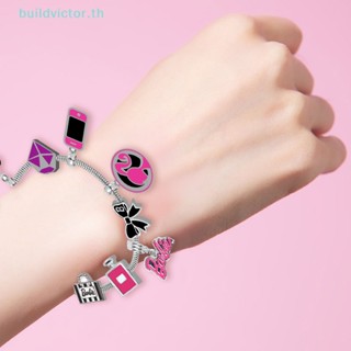 Buildvictor สร้อยข้อมือ จี้ลูกปัด ลายการ์ตูนบาร์บี้ สวยงาม เครื่องประดับแฟชั่น สําหรับเด็กผู้หญิง TH