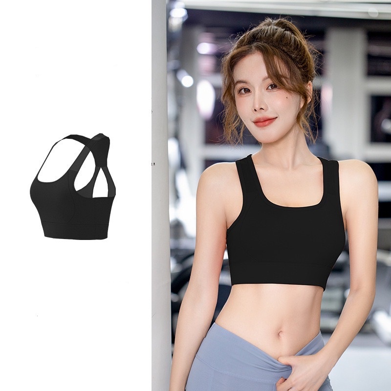 เสื้อสปอร์ตบรา บราโยคะ ดีไซน์เว้าหลัง มีฟองน้ำในตัว ผ้านิ่ม ยืดหยุ่นได้ดี สวมใส่กระชับมั่นใจทุกกิจกรรม รูปที่ 5