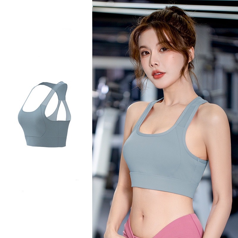 เสื้อสปอร์ตบรา บราโยคะ ดีไซน์เว้าหลัง มีฟองน้ำในตัว ผ้านิ่ม ยืดหยุ่นได้ดี สวมใส่กระชับมั่นใจทุกกิจกรรม รูปที่ 3