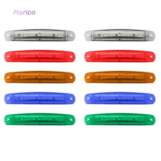 ไฟเลี้ยว LED 9 ดวง 12-24V สําหรับติดด้านข้างรถบรรทุก รถพ่วง 2 ชิ้น [Marico.th]