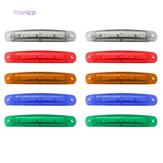 ไฟเลี้ยว LED 9 ดวง 12-24V สําหรับติดด้านข้างรถบรรทุก รถพ่วง 2 ชิ้น [Marico.th]