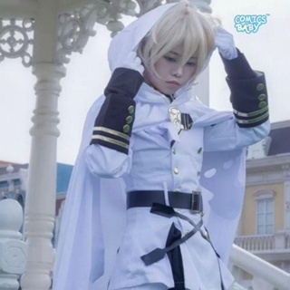 Seraph of the End Hundred Nights Migal  cosplay Costume พร้อมส่ง ชุดคอสเพลย์การ์ตูนอนิเมะ cos Clothing  Ready Stock Anime uniform wig Halloween Full Set百夜米迦尔终结的炽天使