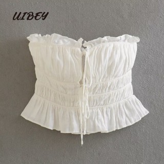 Uibey เสื้อกั๊กแฟชั่น Auricularia Auricula Edge Frenulum 2721