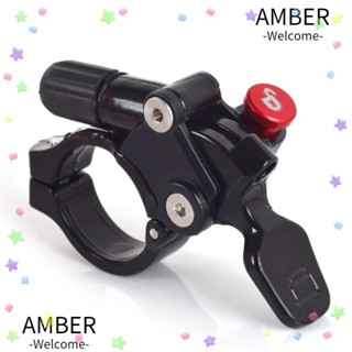 Amber สวิตช์ล็อกหลักอาน อลูมิเนียมอัลลอย สีเงิน ติดตั้งง่าย สําหรับรถจักรยานเสือภูเขา