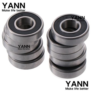 Yann1 ตลับลูกปืนเม็ดกลมร่องลึก 1/2 x1-1/8 x5/16 นิ้ว R8-2RS ขนาดเล็ก ความแม่นยําสูง สําหรับเครื่องใช้ในบ้าน 10 ชิ้น