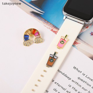 [takejoynew] สายนาฬิกาข้อมือ ลายการ์ตูนน่ารัก สําหรับ Apple Watch DIY