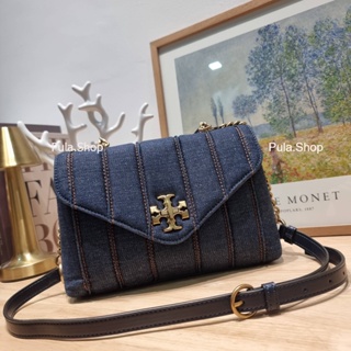 TORY KIRA DENIM SMALL SATCHEL 007