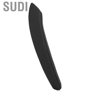 Sudi Inner Door Panel Handle Trim  ABS+Leather Black Pull Cover Leather Left‑Hand Driving Rear Left Fit for E70 X5 2006‑2013