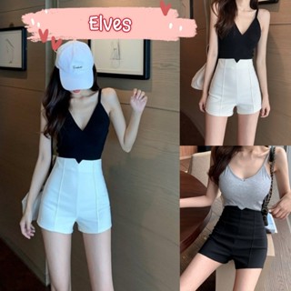 Elves✨พร้อมส่ง✨ กางเกงขาสั้นเอวสูง น่ารักเซ็กซี่ สไตล์เกาหลี ~2222~ -NZ-H