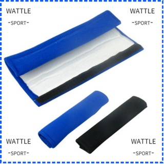 Wattle ปลอกหุ้มสายเข็มขัดนิรภัยรถยนต์ ผ้ากํามะหยี่ขนนิ่ม ปรับได้ ทนทาน สําหรับผู้ใหญ่