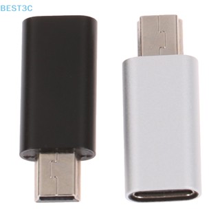 Best3c อะแดปเตอร์แปลง USB C เป็น Mini USB 2.0 Type C ตัวเมีย เป็น Mini USB ตัวผู้