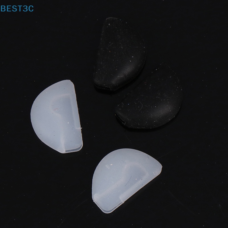 Best3c ขายดี แผ่นซิลิโคนใส กันลื่น สําหรับรองจมูก แว่นตา 1 คู่