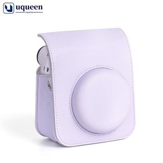 Uqueen เคสกระเป๋าใส่กล้อง หนัง PU แบบนิ่ม พร้อมสายคล้องไหล่ สําหรับ Instax Mini 12 N9P1