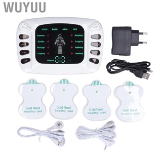 Wuyuu Micro Current  Machine 8 Modes 15 Gears Muscle Relaxing Electronic Pulse Body  EU Plug 100‑240V n