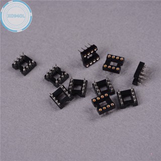 Xo94ol อะแดปเตอร์ซ็อกเก็ต IC 8pin รูกลม 2.54 มม. 10 ชิ้น TH