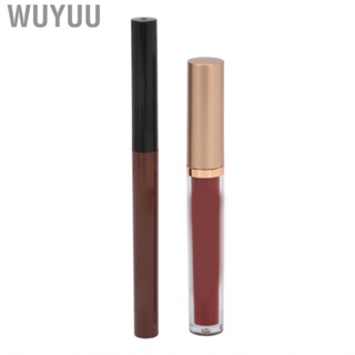 Wuyuu Lip Gloss Liner  Pencil Professional Makeup  High Pigmented Safe Matte for Artist Home Dating