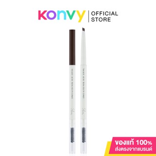 Mei Linda Smart Auto Slim Brow Liner 0.05g #01 Red Brown เมลินดา ดินสอเขียนคิ้วเส้นบาง เขียนง่าย.