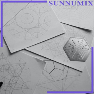 [Sunnimix] ไม้บรรทัดหกเหลี่ยม ไม้บรรทัดวัดขนาด แบบพกพา สําหรับเย็บผ้า DIY